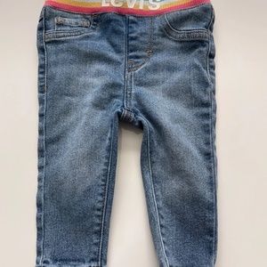 Levi's Baby Girls' 6 months Skinny Fit Pull On Jeggings